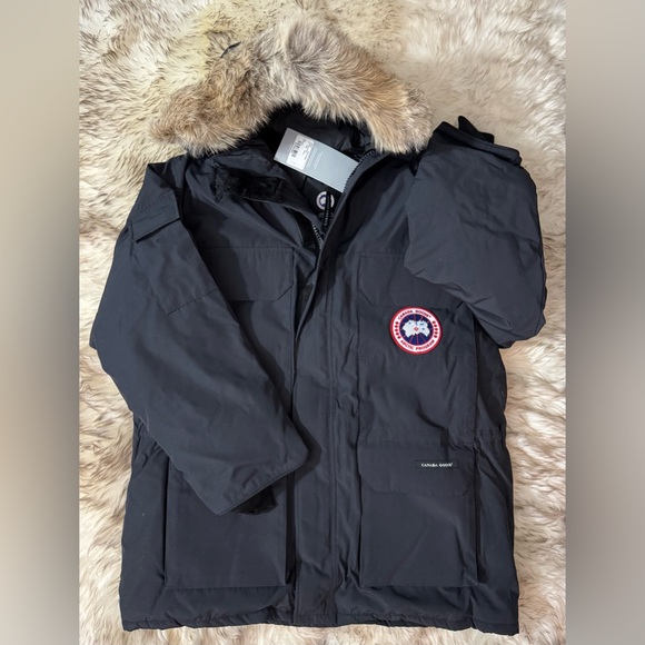 Canada Goose Expedition Mens Parka Size L in Navy Marine 4660M